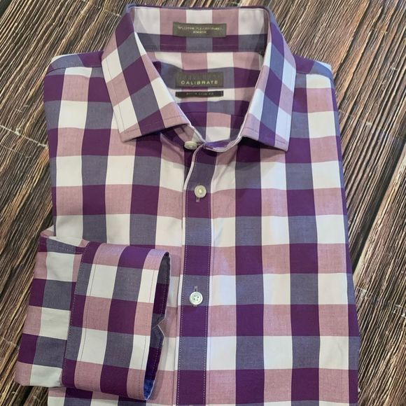 Calibrate Extra Trim Fit LS shirt size 16 x 32/33
Excellent Pre-owned Condition - Picture 1 of 6